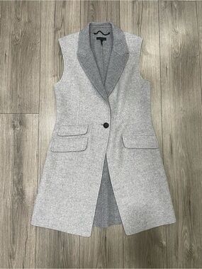 Rag & Bone Duchess Grey Women's Vest Wool/Cashmere Size 10